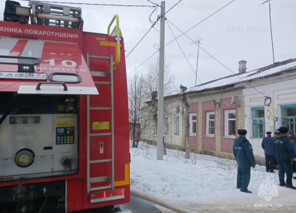 Из горящего дома в Мценске удалось спасти двух человек, кошку и попугая